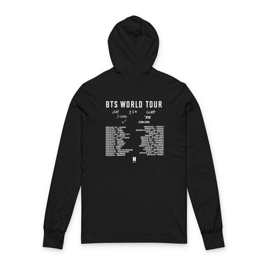 BTS Paris Unisex Hooded Long Sleeve Tee