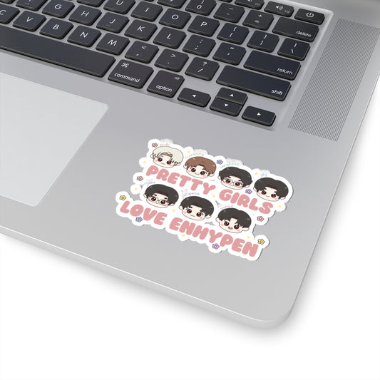 PRETTY GIRLS LOVE ENHYPEN - Kiss-Cut Stickers
