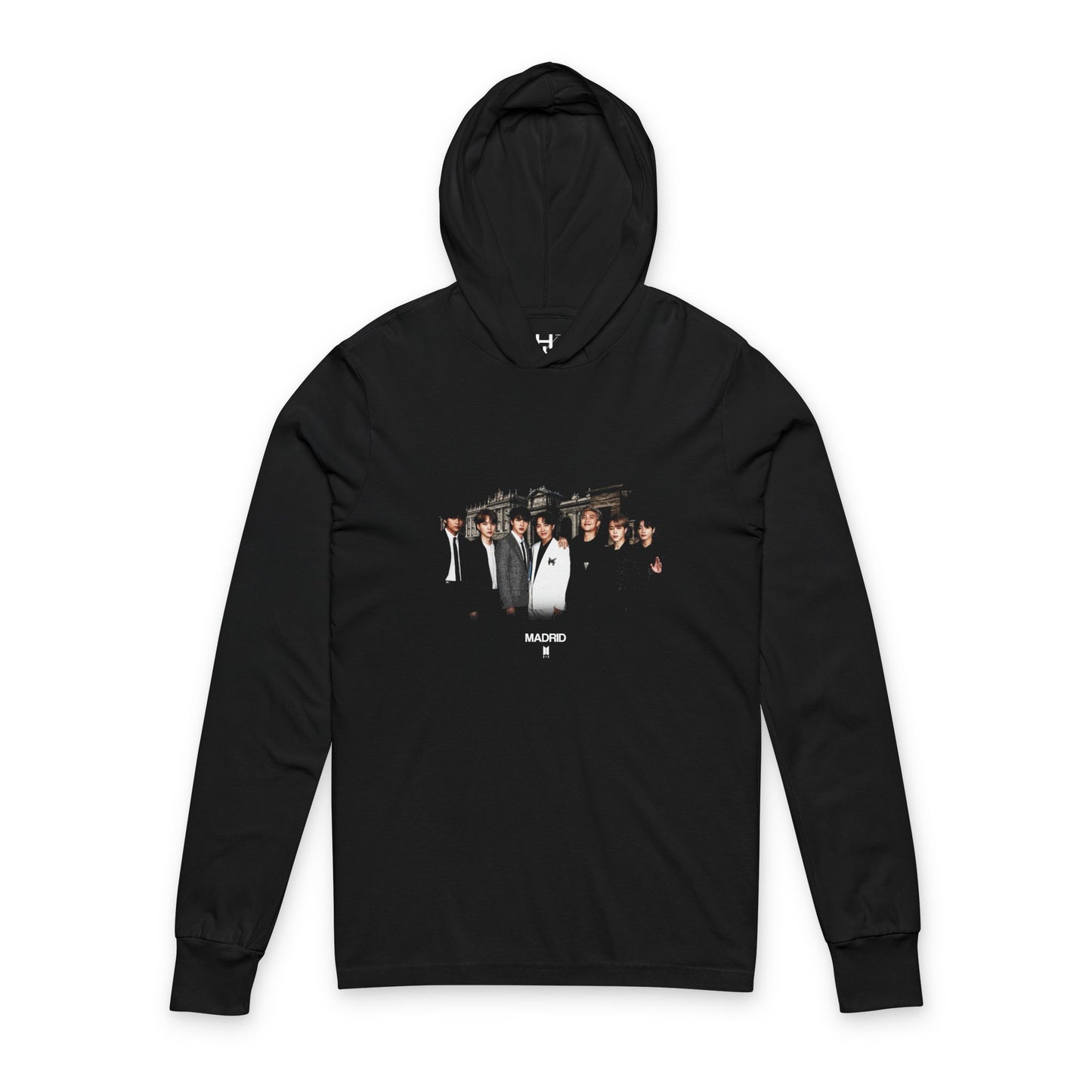 BTS Madrid Unisex Hooded Long Sleeve Tee