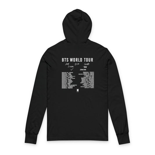 BTS Hong Kong Unisex Hooded Long Sleeve Tee