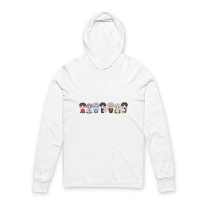 BTS Character Unisex Hooded Long Sleeve Tee
