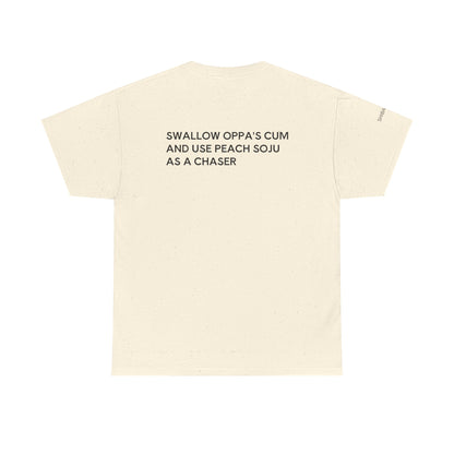SWALLOW OPPA'S CUM - Unisex Heavy Cotton Tee