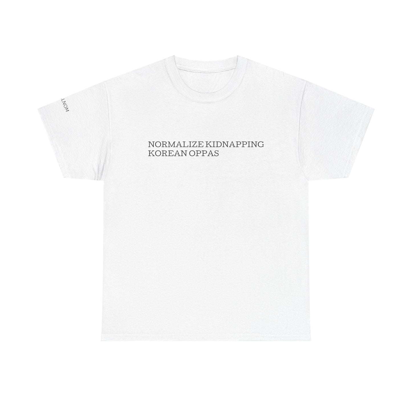 NORMALIZE KIDNAPPING KOREAN OPPAS - Unisex Heavy Cotton Tee