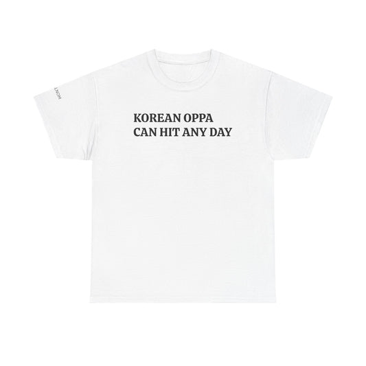 KOREAN OPPA CAN HIT - Unisex Heavy Cotton Tee