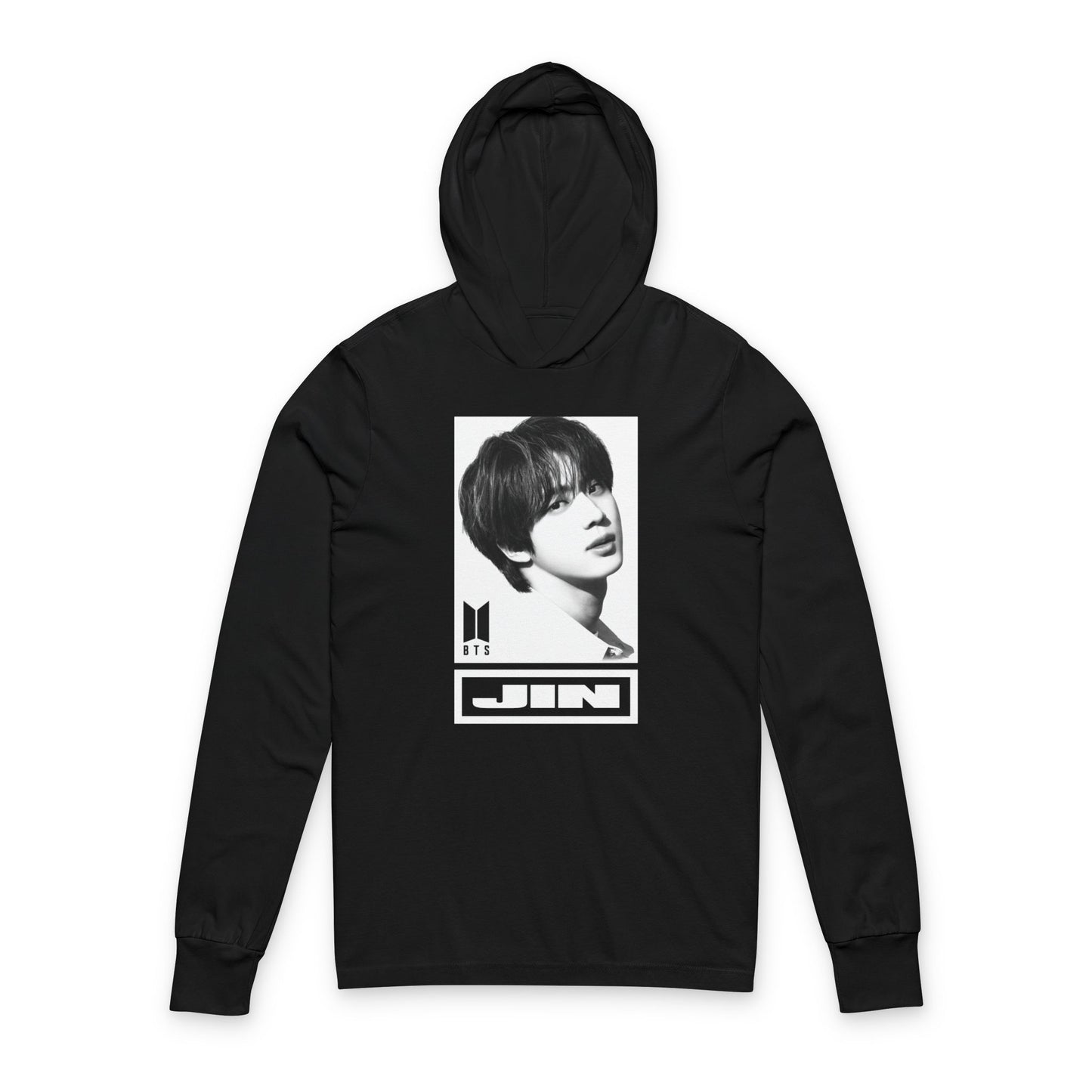 BTS JIN Unisex Hooded Long Sleeve Tee