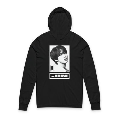 BTS JIN Unisex Hooded Long Sleeve Tee