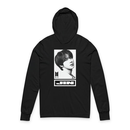 BTS JIN Unisex Hooded Long Sleeve Tee