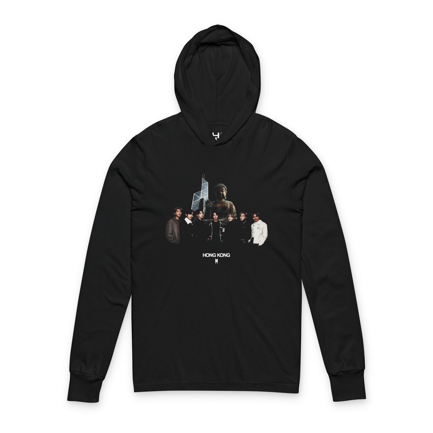 BTS Hong Kong Unisex Hooded Long Sleeve Tee
