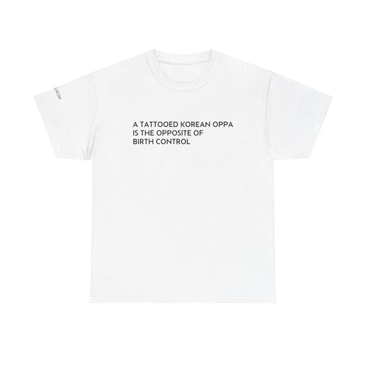 TATTOOED KOREAN OPPA - Unisex Heavy Cotton Tee
