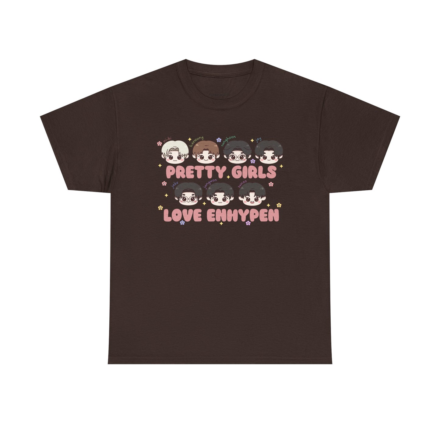 PRETTY GIRLS LOVE ENHYPEN - Unisex Heavy Cotton Tee