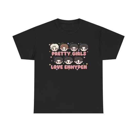 PRETTY GIRLS LOVE ENHYPEN - Unisex Heavy Cotton Tee