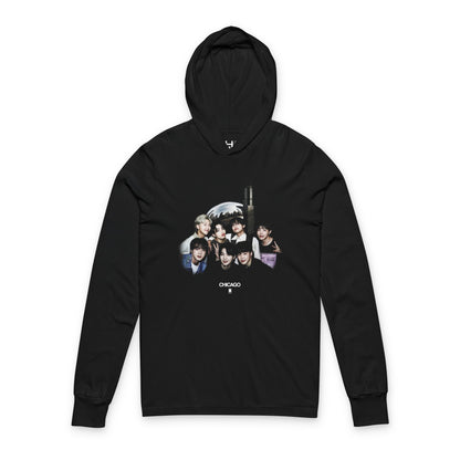 BTS Chicago Unisex Hooded Long Sleeve Tee