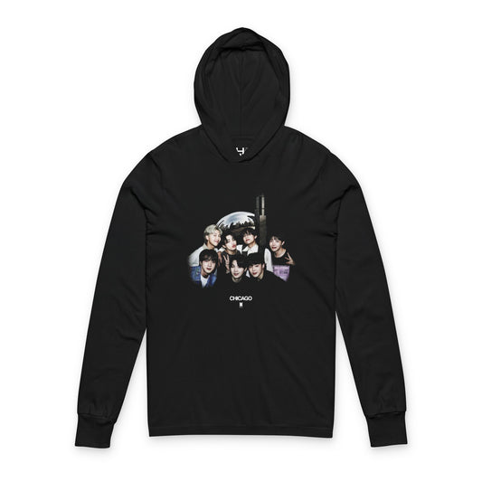 BTS Chicago Unisex Hooded Long Sleeve Tee