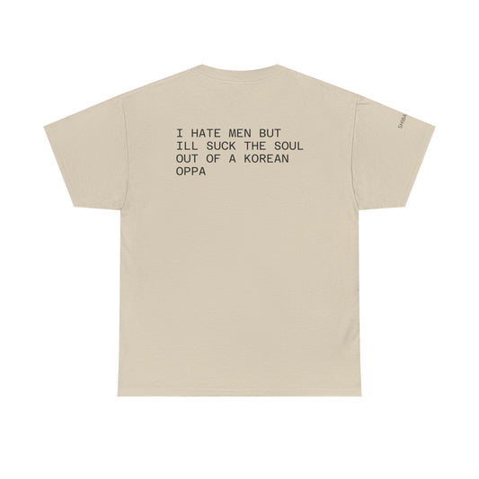 I HATE MEN BUT - Unisex Heavy Cotton Tee