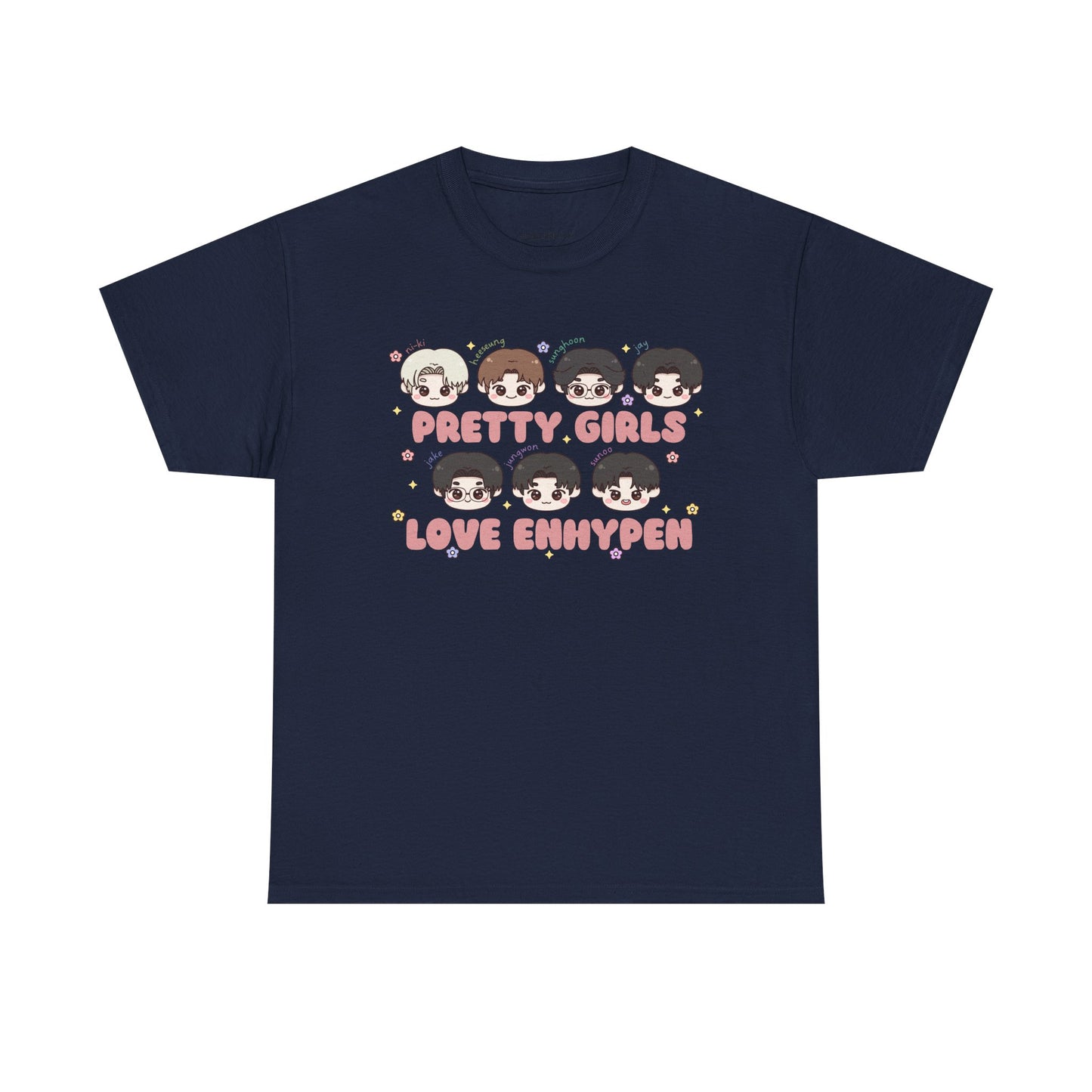 PRETTY GIRLS LOVE ENHYPEN - Unisex Heavy Cotton Tee